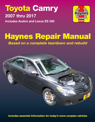 Libro: Toyota Camry 2007 Thru 2017 Includes Avalon