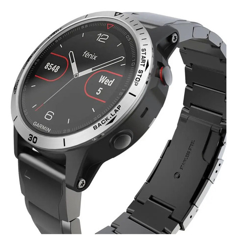 A Anillo De Estilo De Bisel De Acero Inoxidable Para Garmin Fe