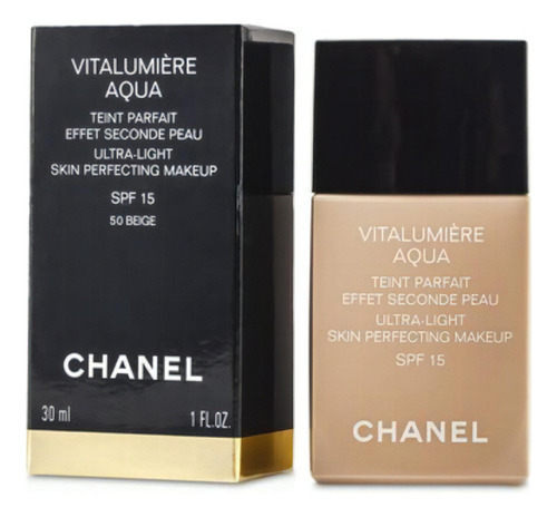 Chanel - Base Vitalumière Aqua Spf15 Cor 50 Beige - 30ml Tom Bege