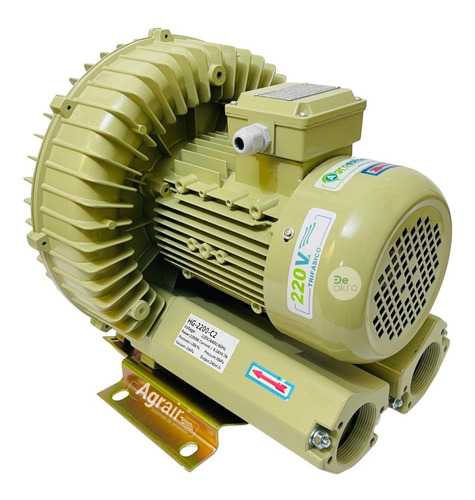 Imagen 2 de 8 de Blower De 3 Hp Trifásico Referencia Hg-2200 C2 Agrair