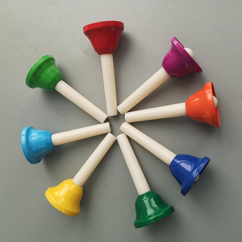 Campanas De Mano Coloridas De 8 Notas Para Niños -