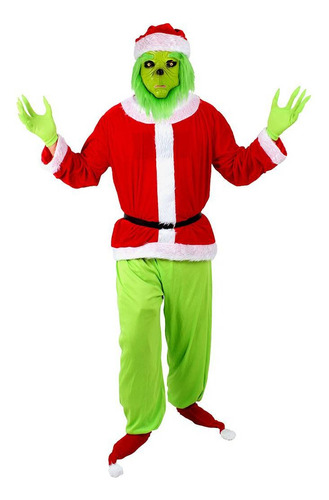Disfraz De Grinch Para Navidad Y Pascua Adulto
