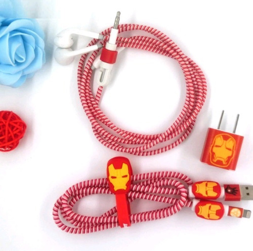 Combo De Kits Para Proteger Cargador Y Audífonos