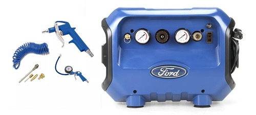 Compresor De Aire Compacto 6 Litros + Kit De Aire Ford