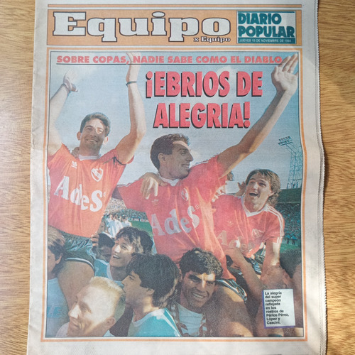 Diario Popular Suplemento Independiente Campeon Supercopa 94