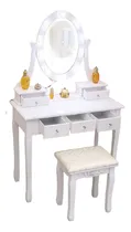 Comprar Cómoda Tocador Modelo Vanity Makeup De Tres Cajones