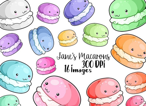 Cliparts Imagenes Png Macarons De Colores Pasteles Jk36