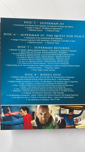 Box Blu Ray Superman Anthology - Deluxe 08 Discos (Usado)