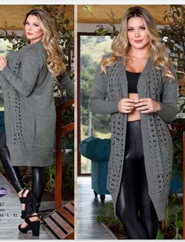 Gaban Para Mujer En Material Acrílico ,gris Claro