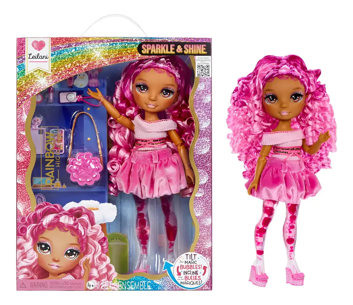 Rainbow High Sparkle & Shine Muñeca + Accesorios Leilani