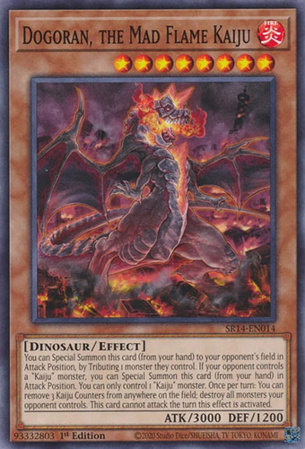 Dogoran, The Mad Flame Kaiju (sr14-en014) Yu-gi-oh!