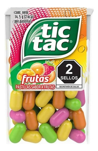 10 Pza Dulces Mentas Tic Tac Frutas 14.5 G