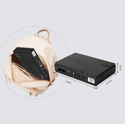 Mini Ups Para Modem Wifi Internet Poe Usb 10400 Mah