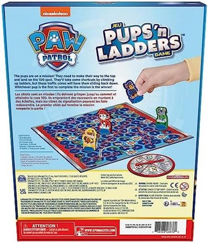 Jogo Paw Patrol Pups N Ladders | Brinquedos Da Patrulha Ca