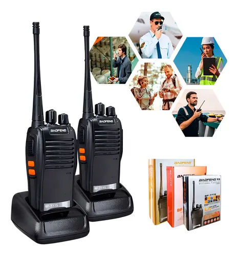 Kit 2 Radio Comuncador 16 Ch 12km Baofeng 777s Ht