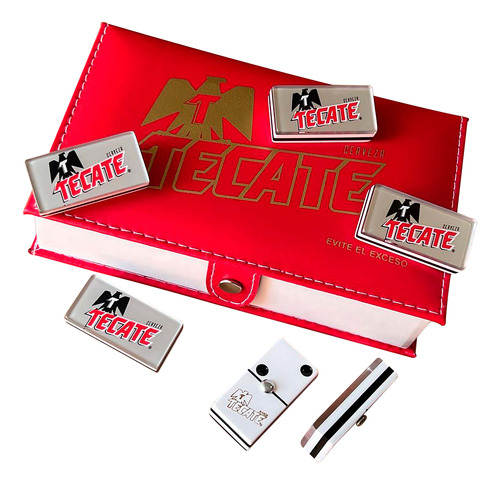 Domino Tecate Plata / Domino Carta Blanca Encapsulado