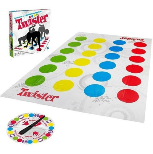Imagen 4 de 7 de Juego De Caja Twister Para Niños Alfombra Colores