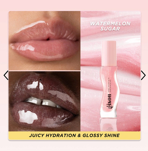 Gisou | Honey Infused Lip Oil In Watermelon Sugar Gloss Watermelon Sugar