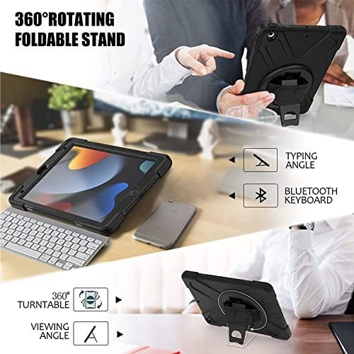 Estuche Para iPad 9ª 8ª 7ª Generacion Protector Pantalla