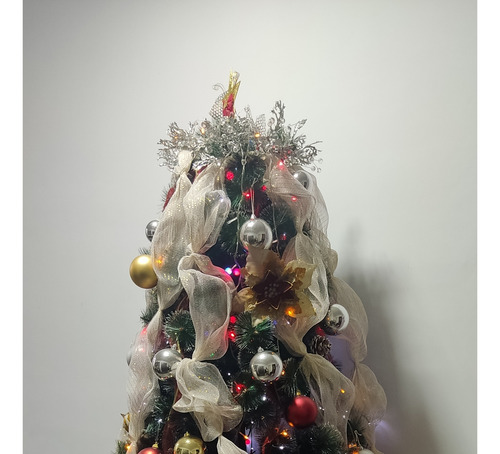 Arbol De Navidad Nevado De 2.10 Metros (Usado)
