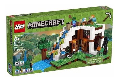 Minecraft  Lego Original - Base Cascada -21134-jesus Maria