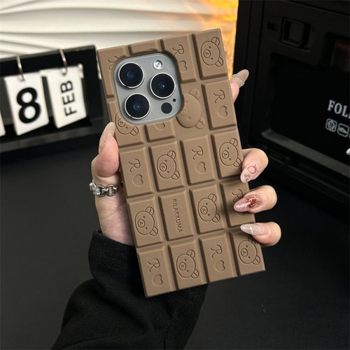 Funda Dibujos Animados Chocolate Pequeño Silicona Phone Case