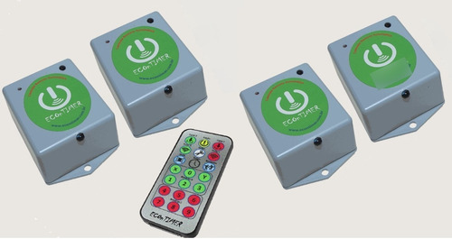 Kit 4 Econtimer Desligamento Diário Ar Cond. Com 2 Controles