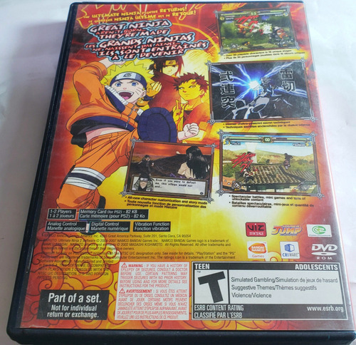 Naruto Shippuden Ultimate Ninja 2 Ps2 Usado (Usado)