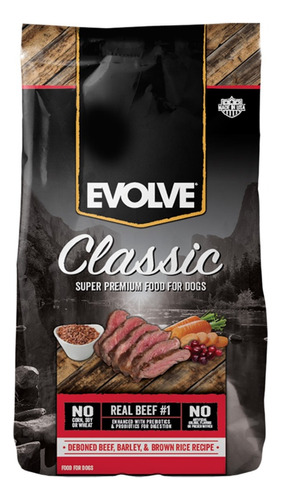 Evolve Dog Classic Beef - Carne | Alimento Perro X 30 Lb