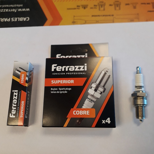 Kit 4 Bujías Ferrazzi Cobre Golf 1.8 Gl Sr6cc