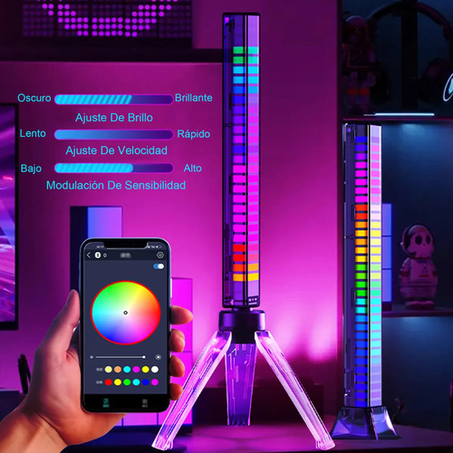 Kit 2 Barra Led Inteligente Wifi Rgb Pc/tv Alexa Google Game