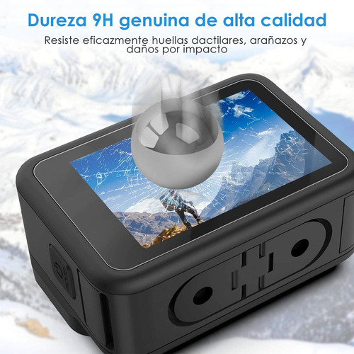 Imagen 4 de 7 de 6 Pcs Mica Protectores Pantalla Lente Para Gopro Hero 10/9
