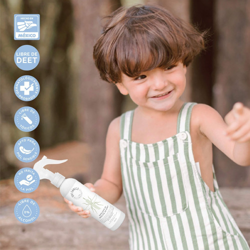 Repelente De Insectos 250 Ml Natural Y Libre De Deet