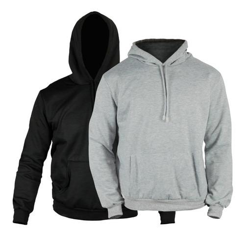 Paquete 2 Sudaderas Hoodie Para Hombre Comoda Capucha Felpa