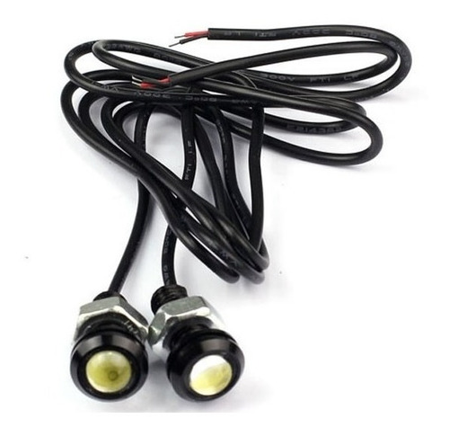 Imagen 2 de 6 de Caminero Led Ojos De Aguila Rojo Rosca X2 Modelo Grande