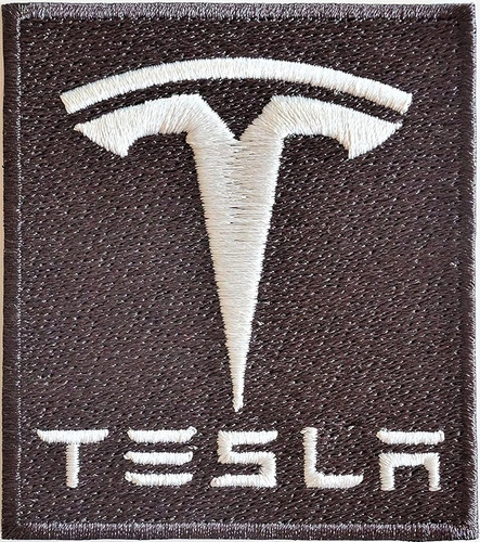 Parche Tesla Bordado Termoadhesivo 7 X 6 Cms  Maxima Calidad