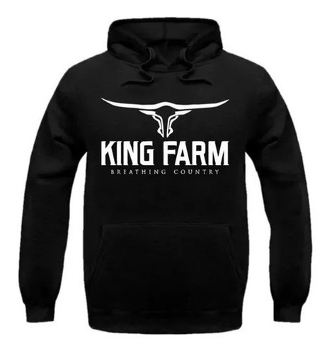 Blusa Moletom King Farm Breathing Country Cowboy Canguru