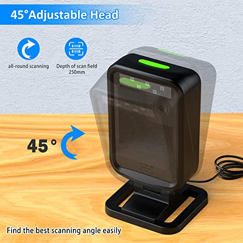 1d / 2d Automático Omnidireccional Escritorio Con Cable Usb