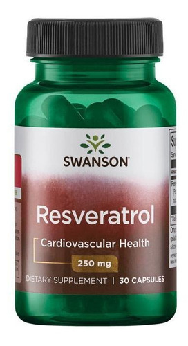 Swanson Resveratrol 250mg 30 Cápsulas 