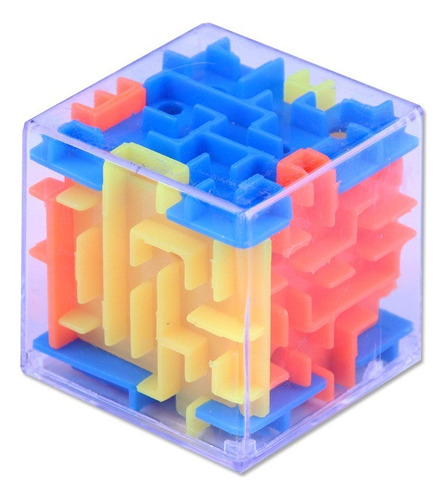 Laberinto 3d Cubo Mágico Rompecabezas Transparente De Seis