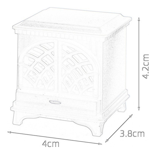 2 Chimenea De Casa De Muñecas En Miniatura, Negro