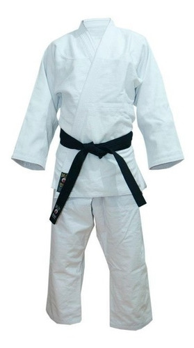 Imagen 1 de 8 de Judogi Shiai Tramado Mediano Blanco Talles 4-8 Uniforme Judo