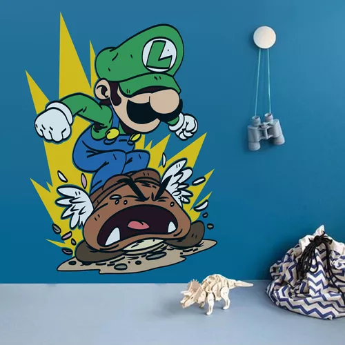 Vinilo Adhesivo Pared Super Mario Bros 97cms Full Color