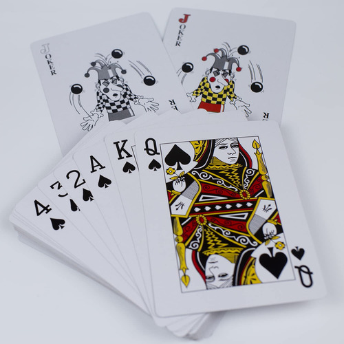 Paquete De 2 Cartas Grandes De Juego Jumbo 13 X 18 Cm