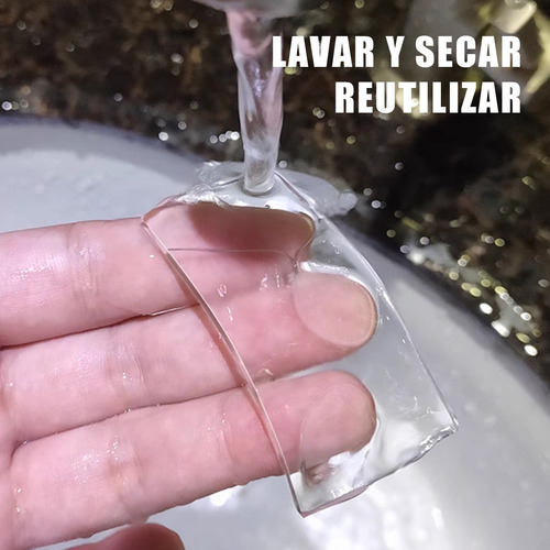 Cinta Adhesiva De Doble Faz 3m Y 1cm Transparente Brillante Restsuko
