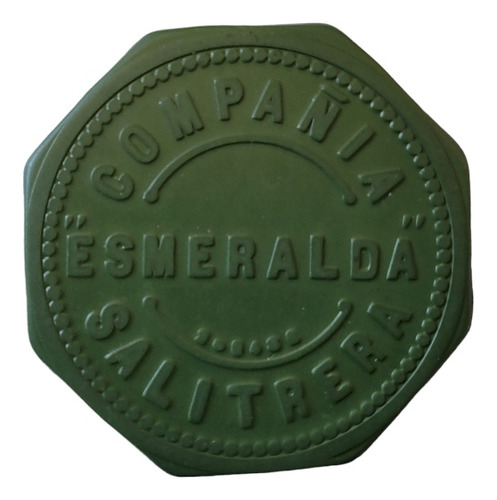 Ficha Salitrera Oficina Esmeralda Luisis  1 Peso V/ Ve(x1890