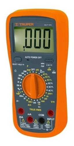 Multimetro Digital Profesional Truper Mut-105