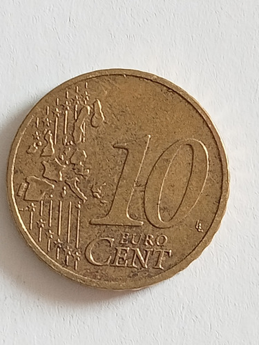 Moneda 10 Cent Euro D Año 2002