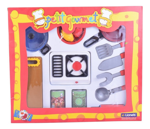 Petit Gourmet Set Juego De Cocina Accesorios Y Anafe Color Blanco