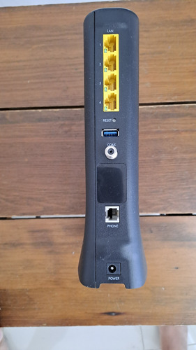 Módem Router Wifi Sagemcom Fast 3890 V3 - Impecable Negro